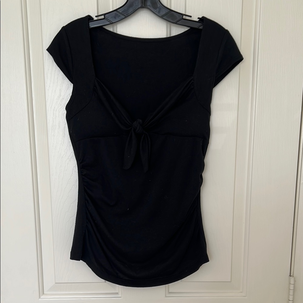 Black Cap Sleeve Top